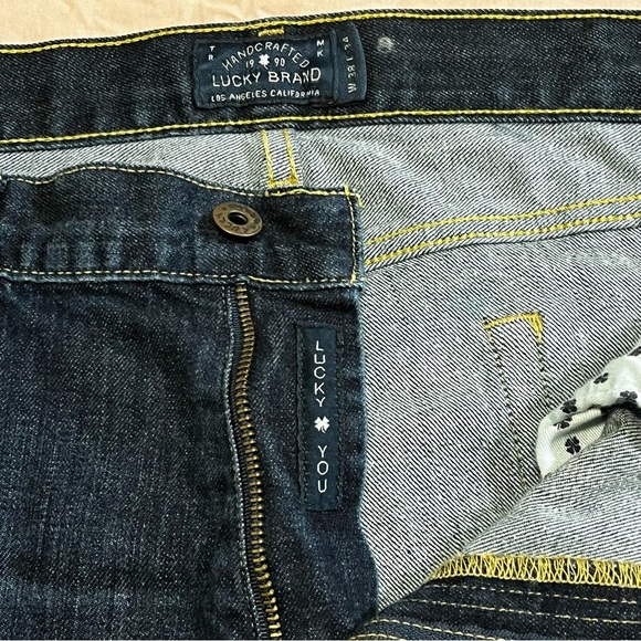 Lucky Brand Men 367 Vintage Bootcut Jean 38X34 92% Cotton Stonewash 4way Stretch - Picture 10 of 14